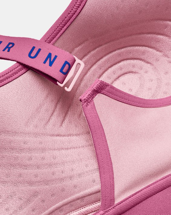Sujetador deportivo UA Infinity Mid para mujer, Pink, pdpMainDesktop image number 9